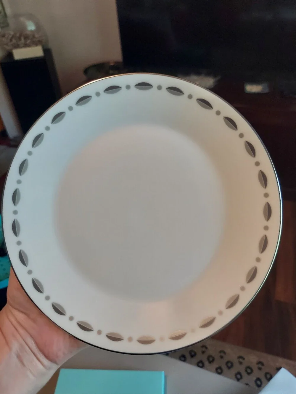 2 Tiffany & Co. Gramercy Appetizer Plates In Box With Ribbon - Vintage